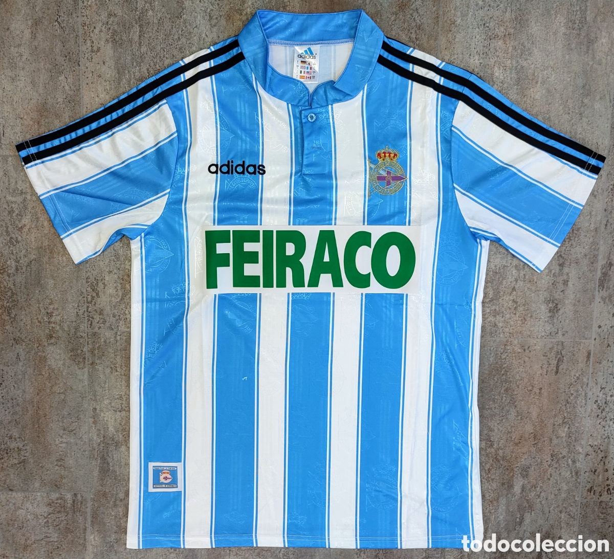 Colecionismo desportivo: Camiseta Deportivo Coru&ntilde;a 1997-1998