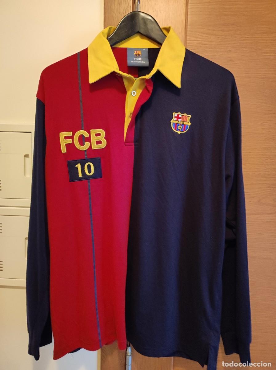 Colecionismo desportivo: FC Barcelona jersey polo talla XL camiseta shirt trikot futbol football vintage numero 10