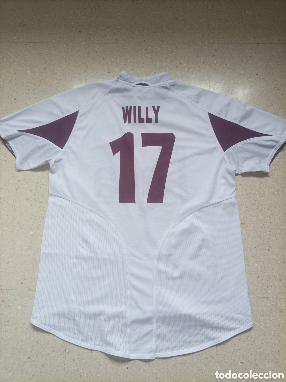 Colecionismo desportivo: Match worn-original-Cultural y Deportiva Leonesa-camiseta futbol#17# Willy 2004/05