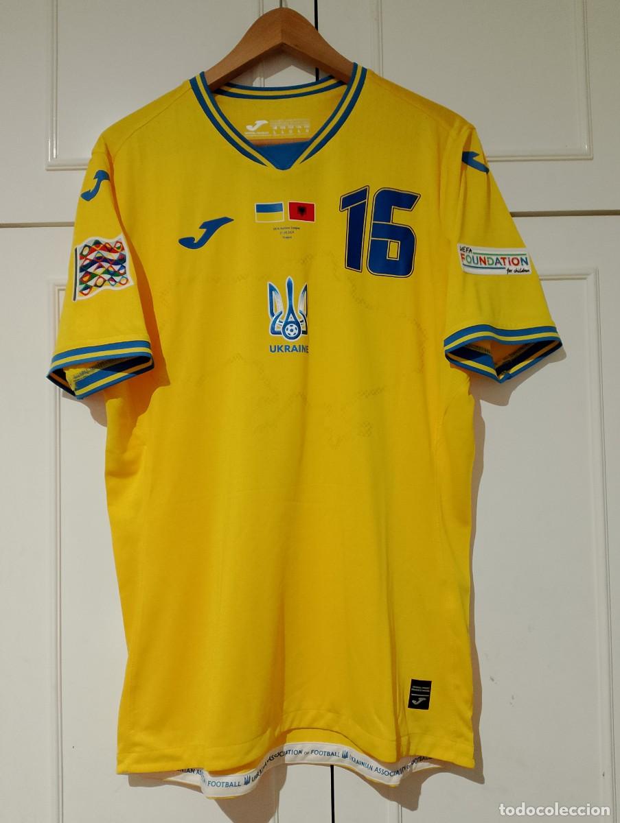Sports collectibles: Camiseta match issue Selecci&oacute;n de Ucrania 2024