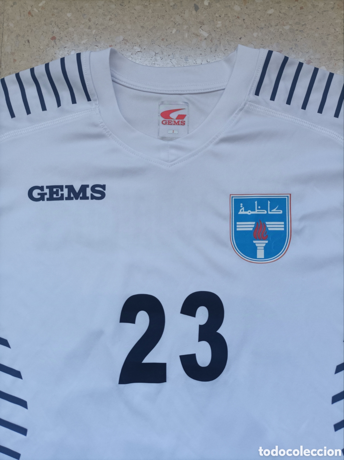 Colecionismo desportivo: Match worn camiseta oficial futbol sala Kazma SC player#23# Javi Rodr&iacute;guez