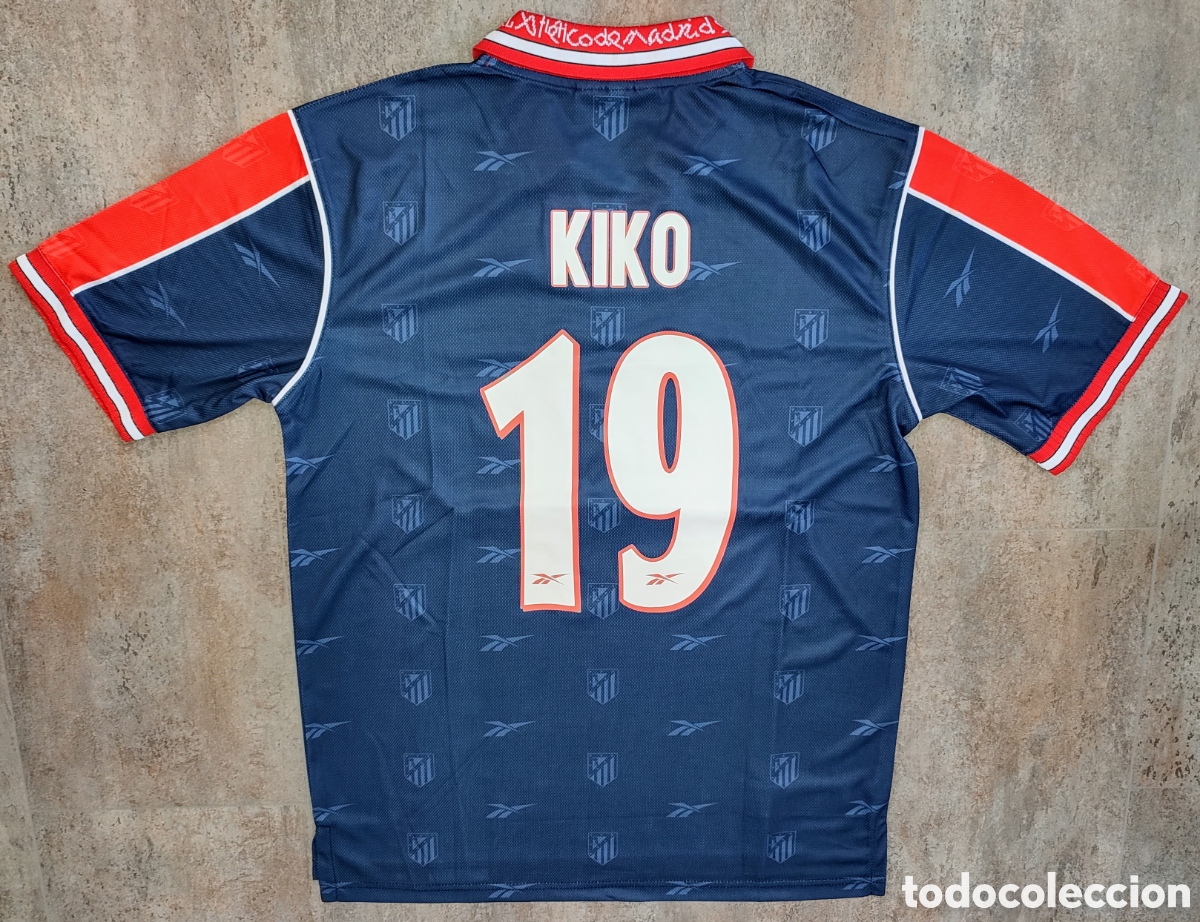 Sports collectibles: Camiseta Kiko Atl&eacute;tico Madrid 1998-1999