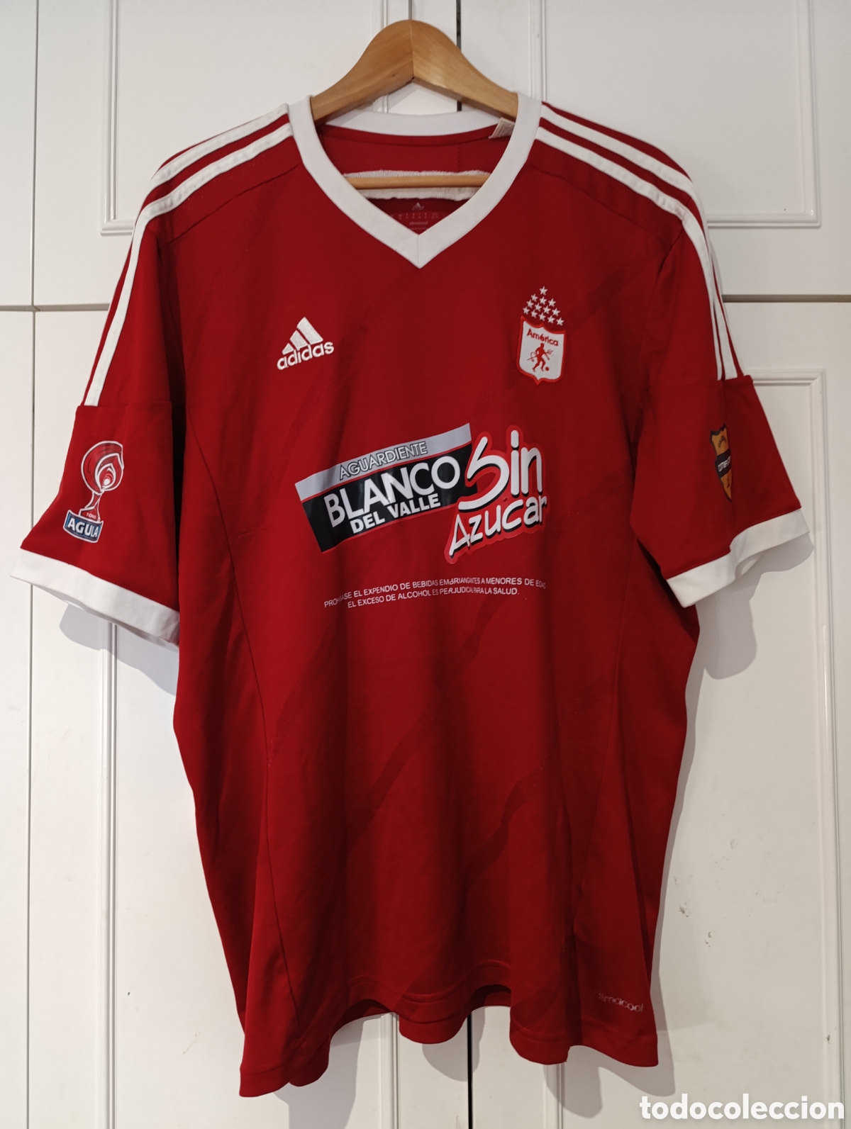 Colecionismo desportivo: Camiseta matchworn Am&eacute;rica de Cali Colombia