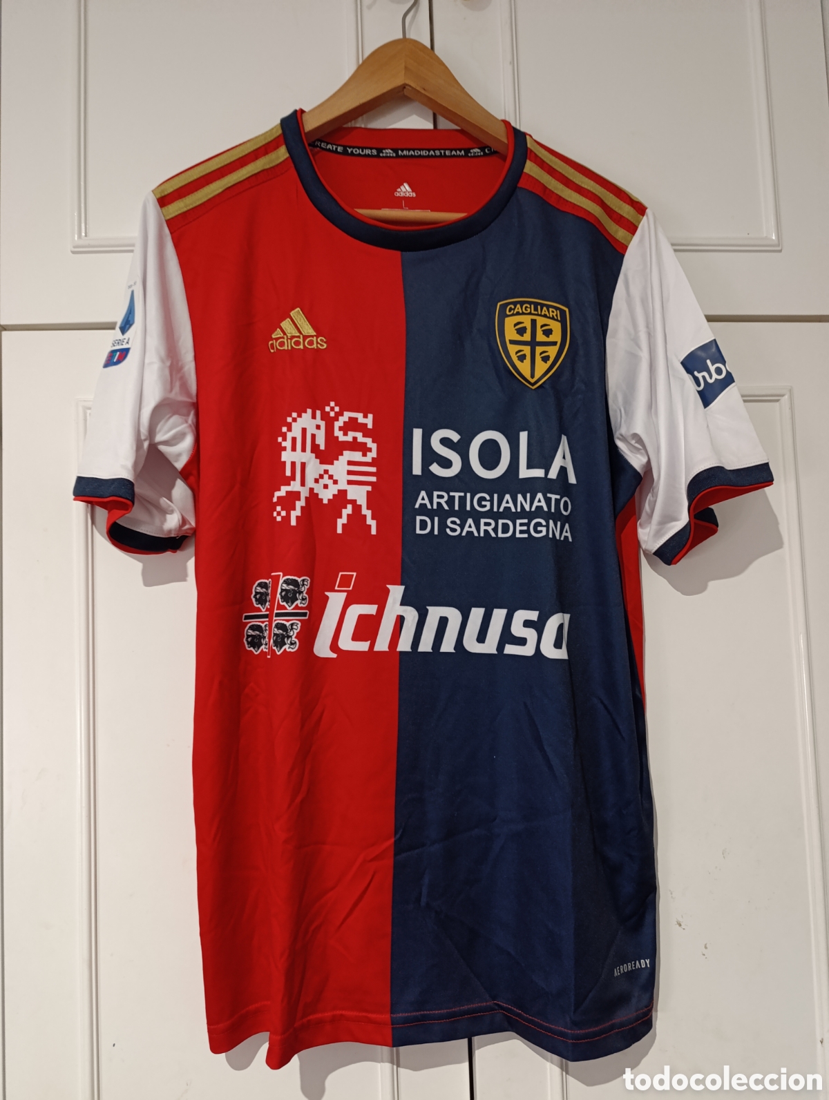 Sports collectibles: Camiseta matchworn Cagliari Calcio Duncan