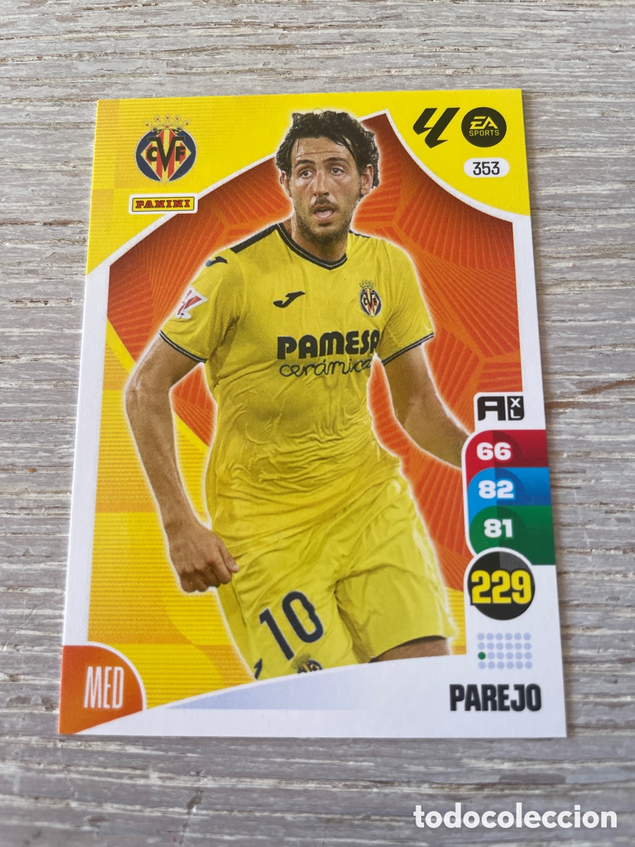 Coleccionismo deportivo: Carta N&deg;353 Adrenalyn XL PAREJO (Villareal)