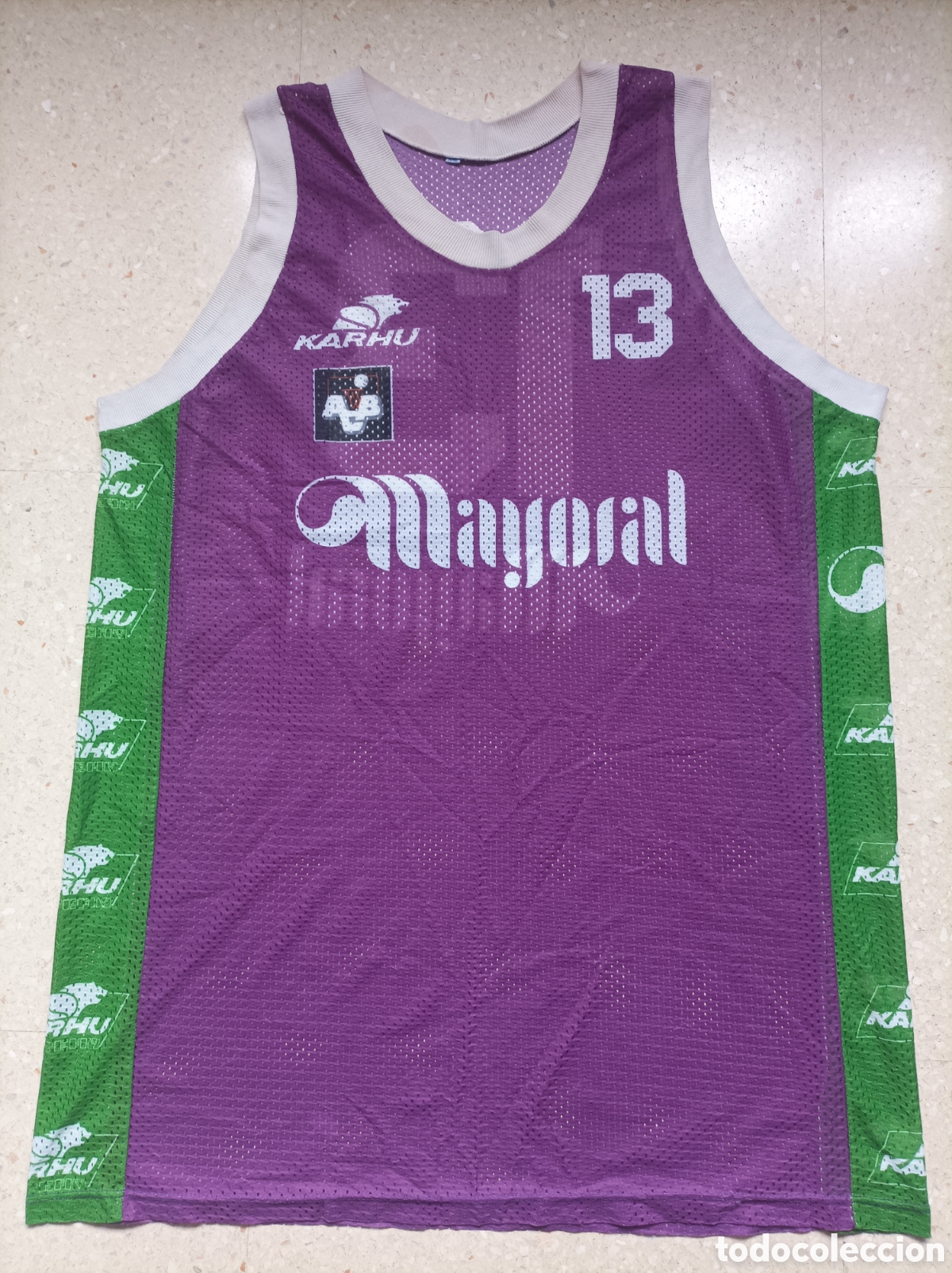 Colecionismo desportivo: Joya Match worn Mayoral Maristas M&aacute;laga ACB player #13# baloncesto talle XXL