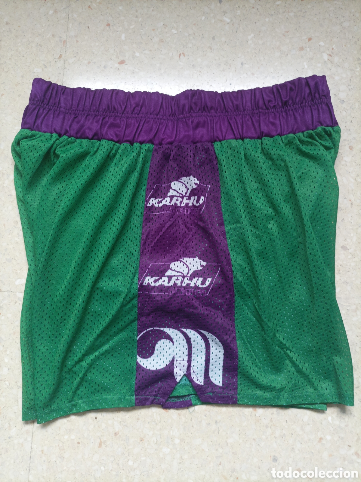 Colecionismo desportivo: Match worn Patalon calzona Mayoral Maristas M&aacute;laga baloncesto Karhu talle XXL