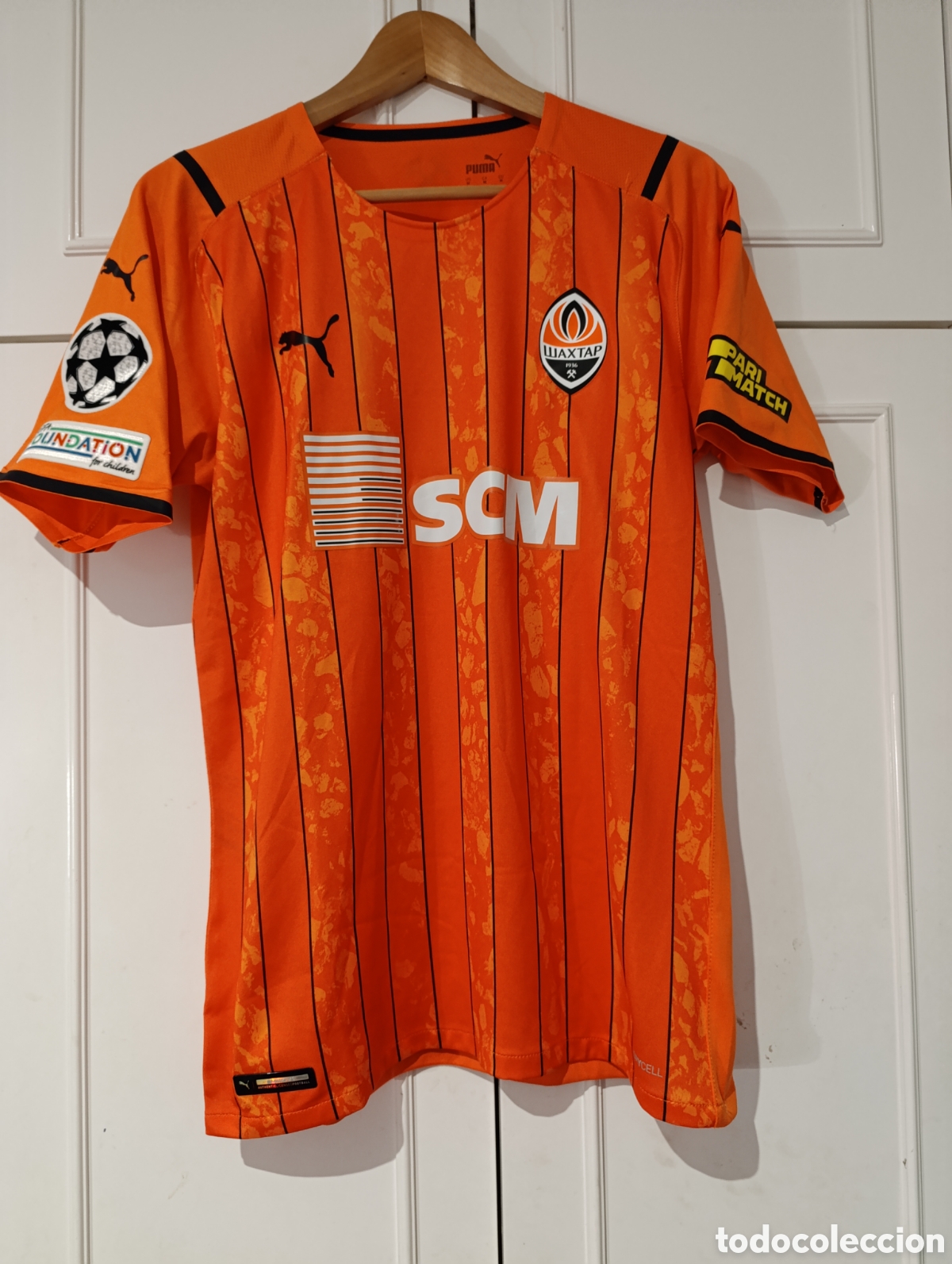 Coleccionismo deportivo: Camiseta matchworn FC Shaktar Donetzk de Ucrania