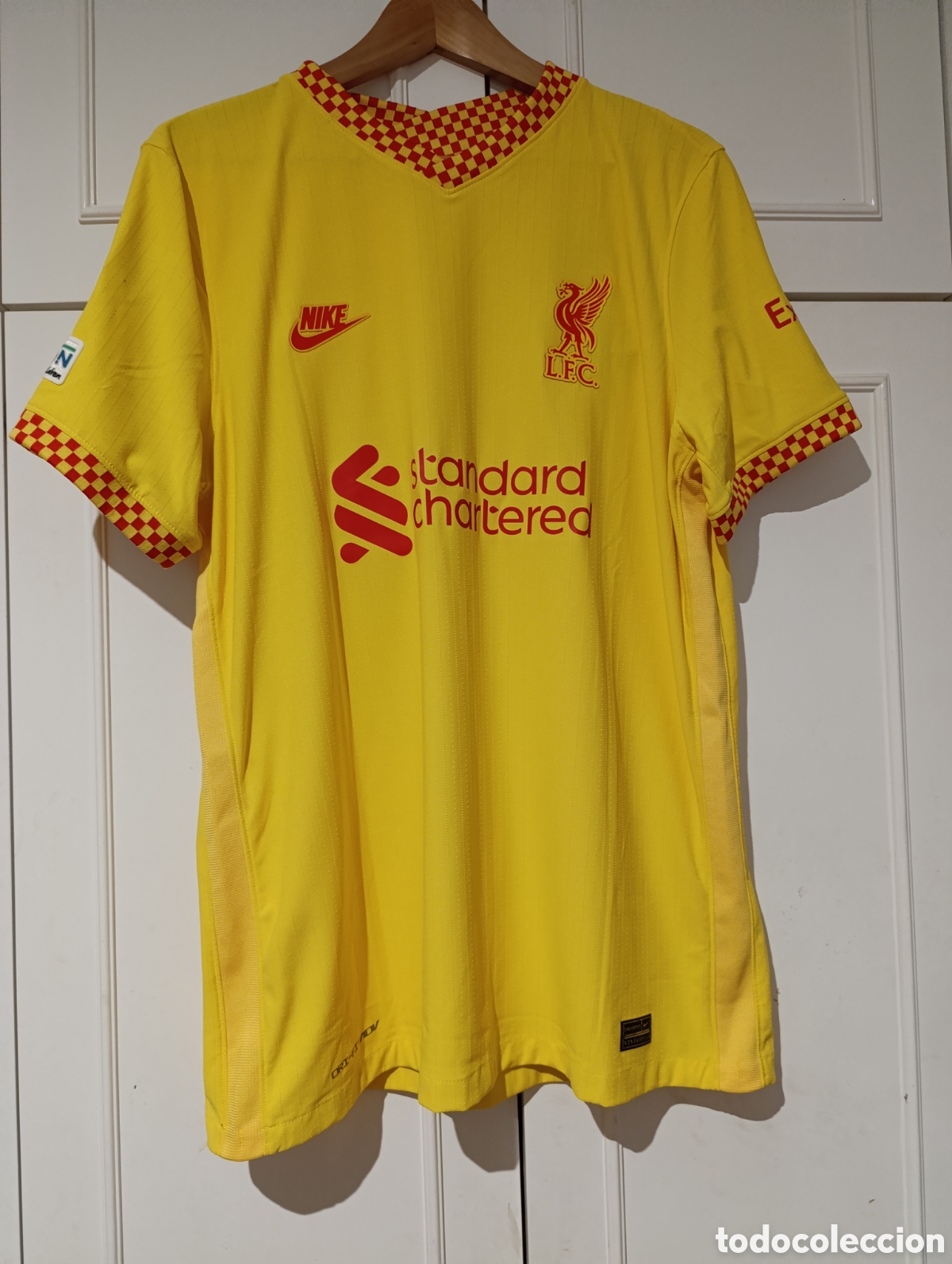 Colecionismo desportivo: Camiseta match issue Liverpool FC Salah