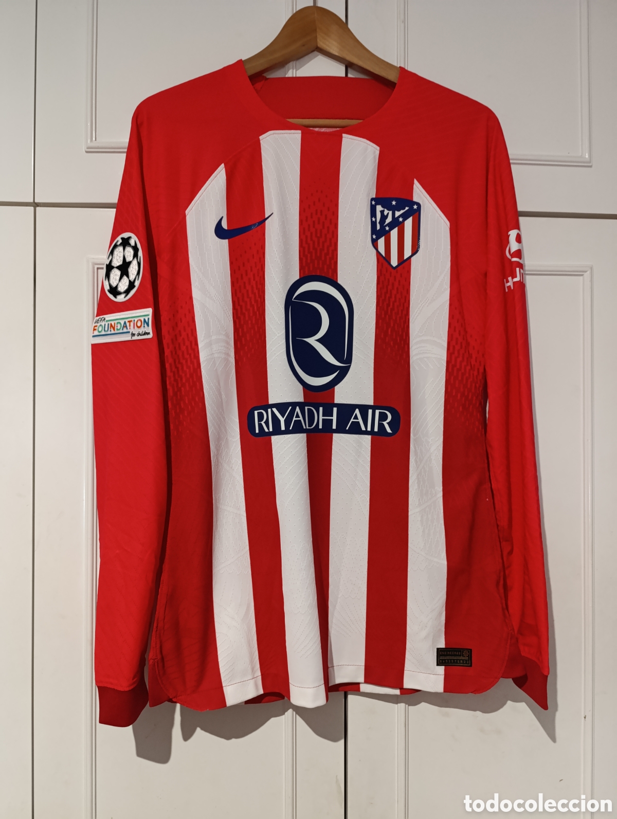 Colecionismo desportivo: Camiseta matchworn Atl&eacute;tico Madrid Riquelme
