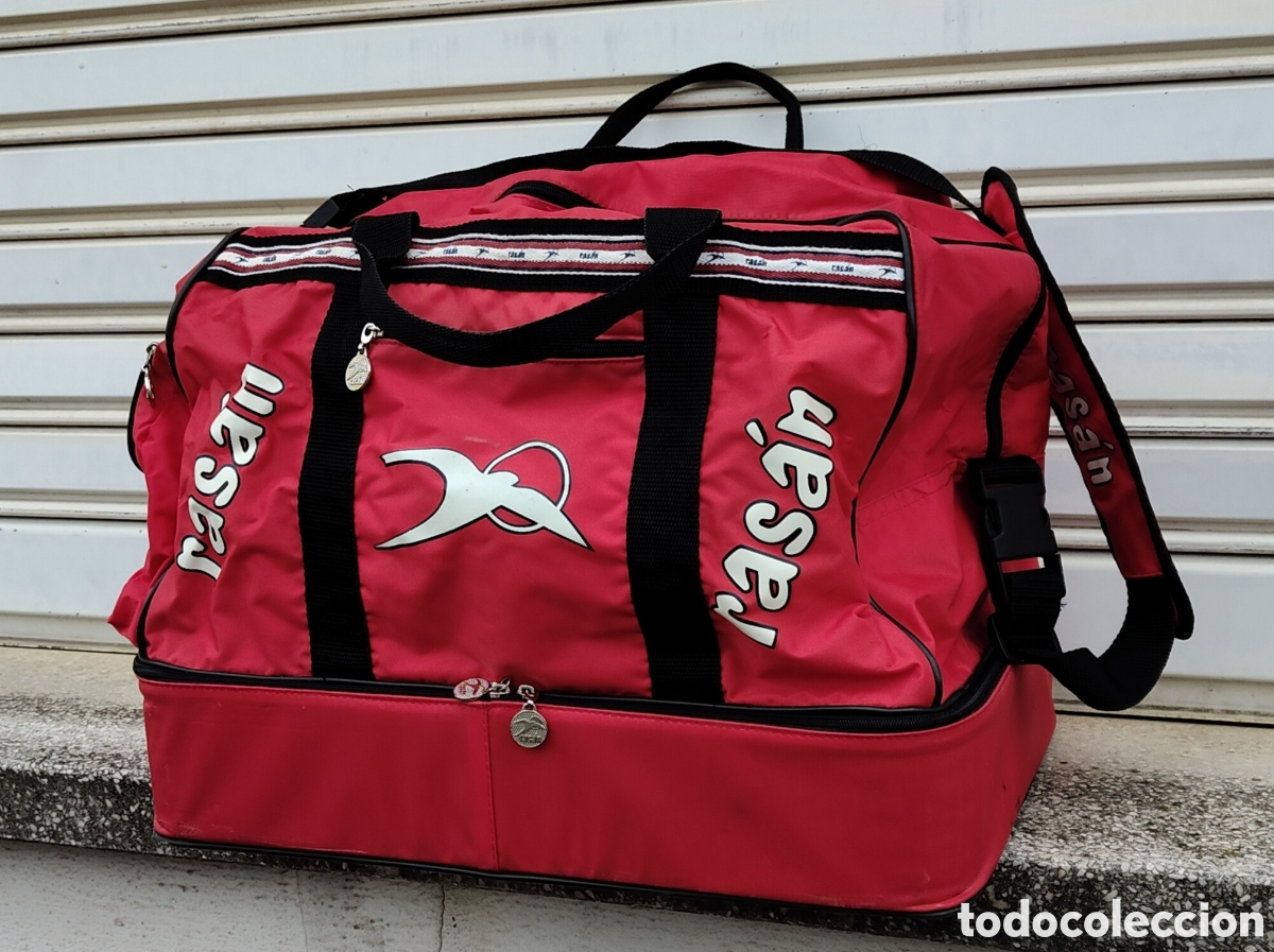 Coleccionismo deportivo: Bolsa de f&uacute;tbol - CD Logro&ntilde;es - Rasan - Foto 2