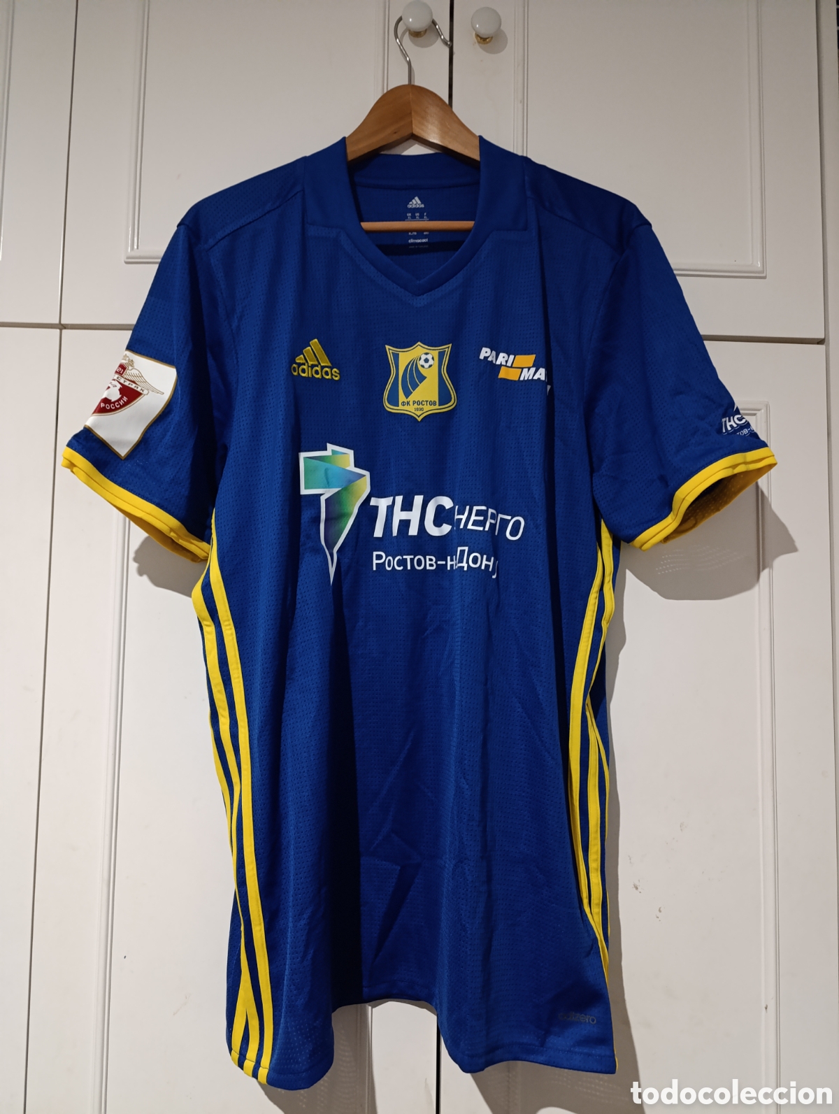 Colecionismo desportivo: Camiseta away matchworn FC Rostov on Don de Rusia