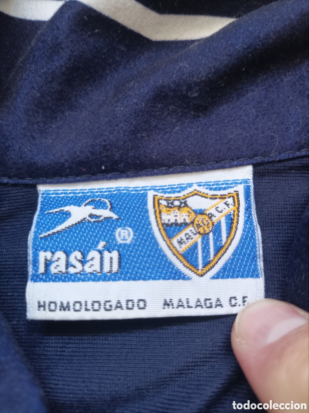 Colecionismo desportivo: Chaqueta ch&aacute;ndal oficial M&aacute;laga cf Rasan 90,s talla XL no patalon