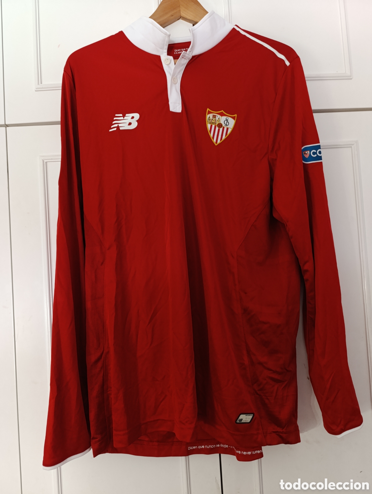 Colecionismo desportivo: Camiseta matchworn Sevilla FC Jovetic