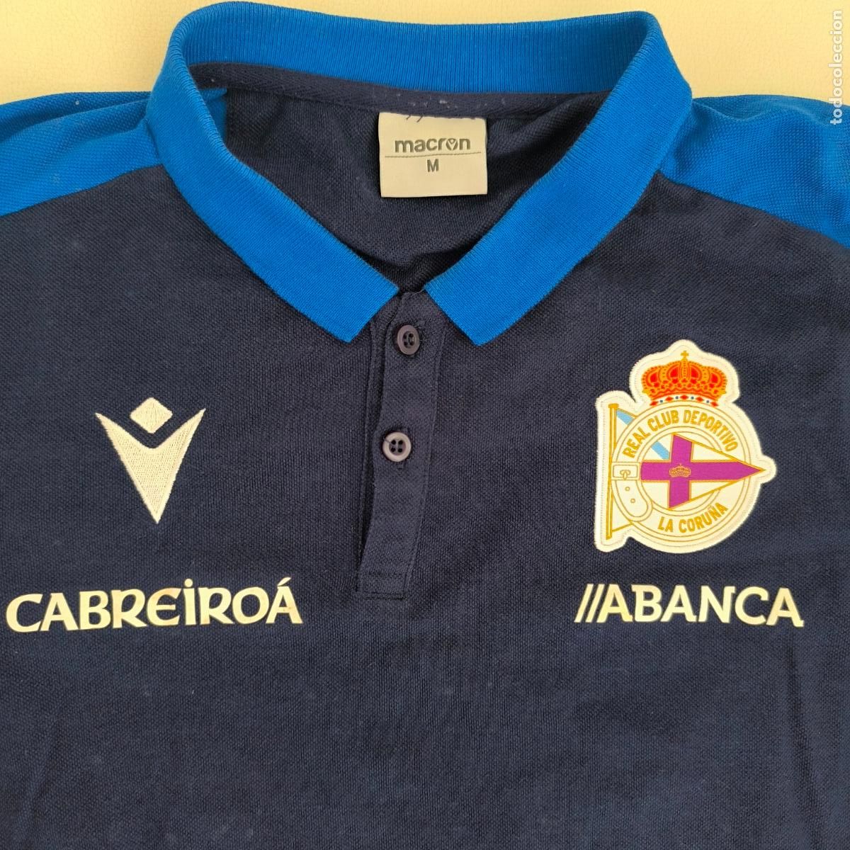 Sports collectibles: RC Deportivo POLO TALLA M MACRON