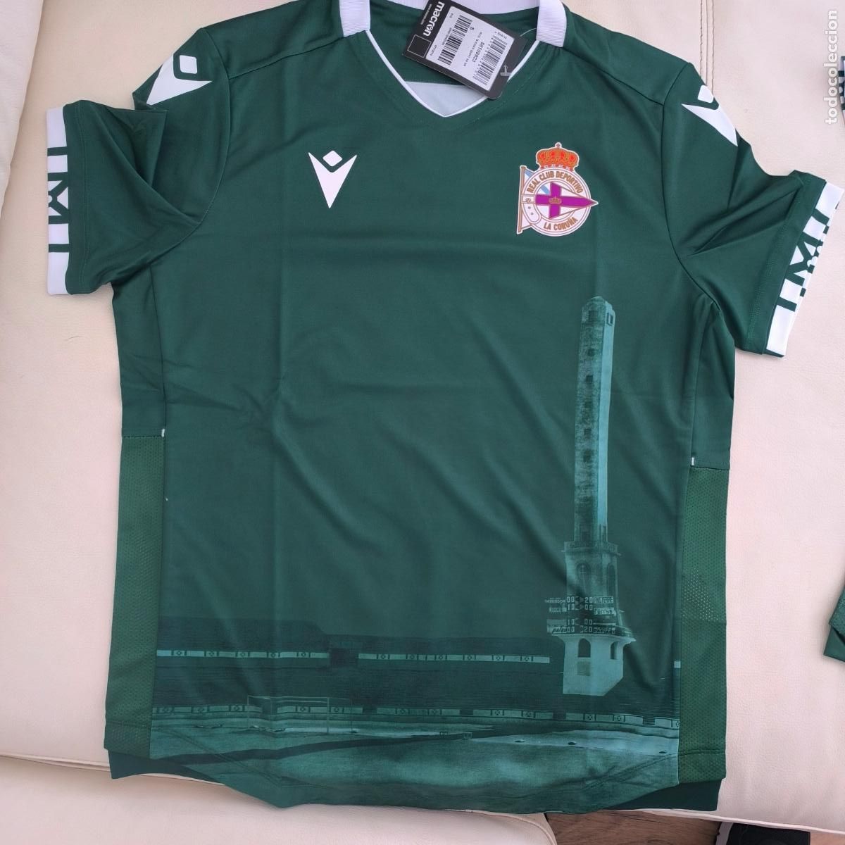 Colecionismo desportivo: Camiseta deportivo la Coru&ntilde;a 2019/20 talla S nueva con etiquetas macron