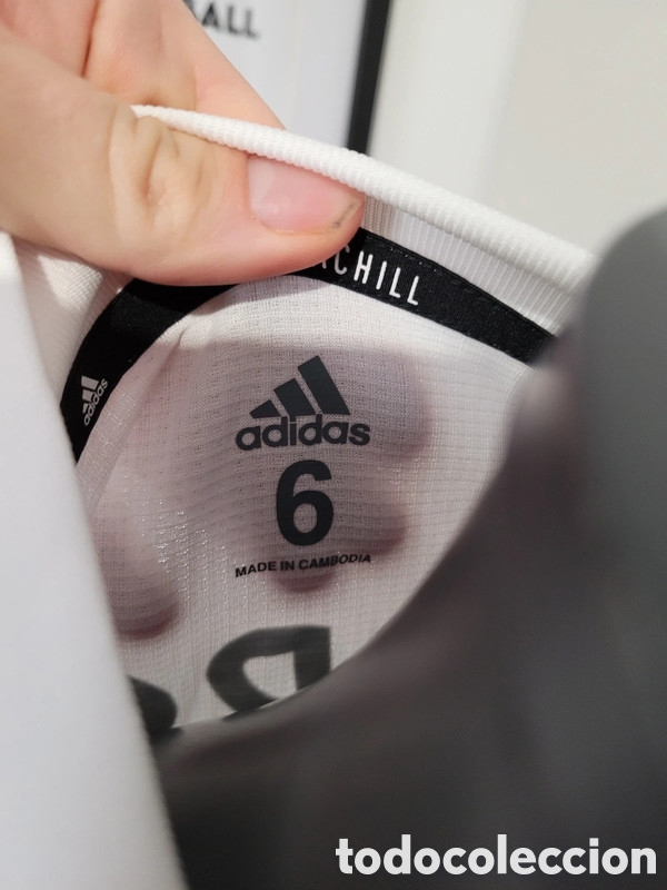 Coleccionismo deportivo: Camiseta match issue Real Madrid CF Supercopa - Foto 5
