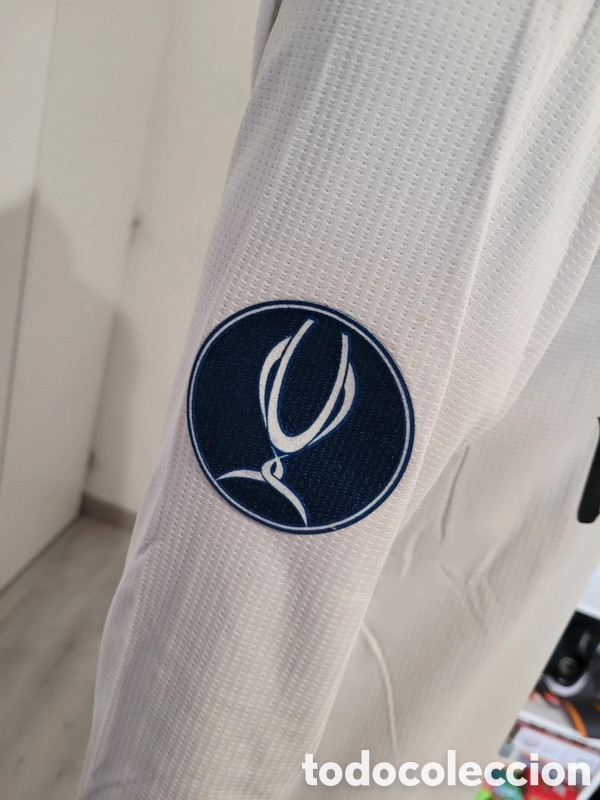 Coleccionismo deportivo: Camiseta match issue Real Madrid CF Supercopa - Foto 6