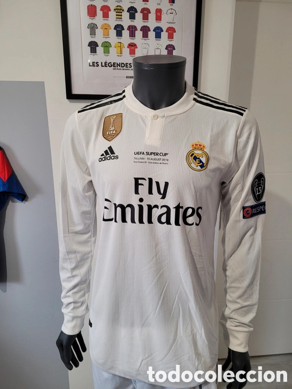 Coleccionismo deportivo: Camiseta match issue Real Madrid CF Supercopa - Foto 1