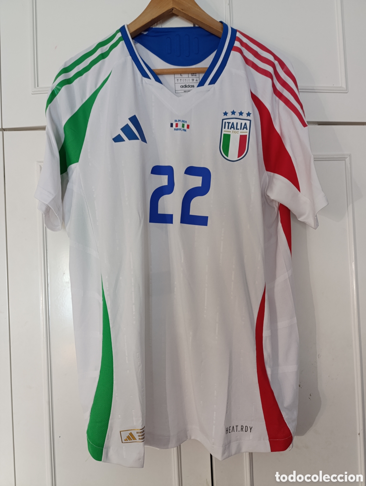 Colecionismo desportivo: Camiseta matchworn Selecci&oacute;n de Italia 224