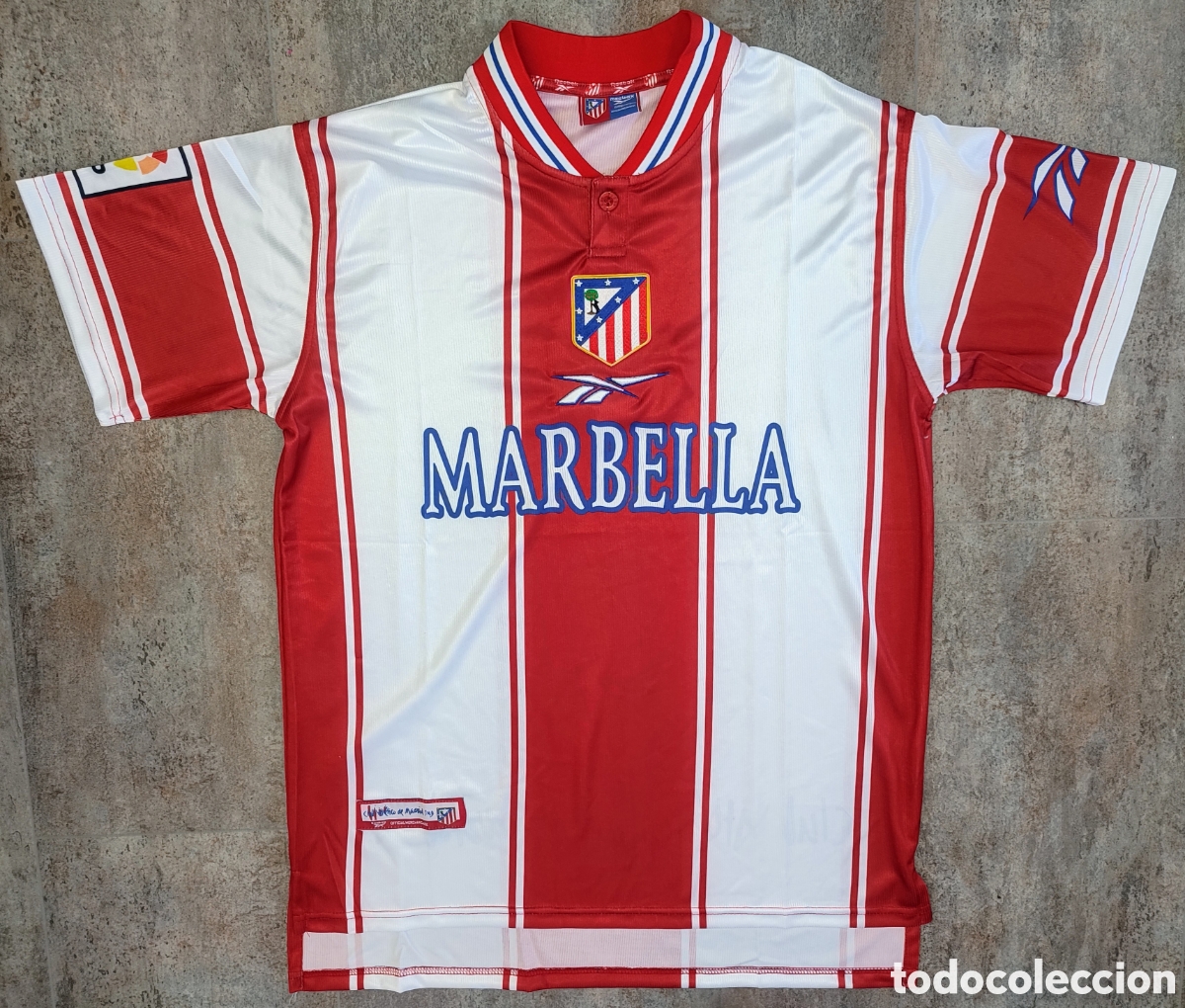 Coleccionismo deportivo: Camiseta Atl&eacute;tico Madrid Final Copa 1999
