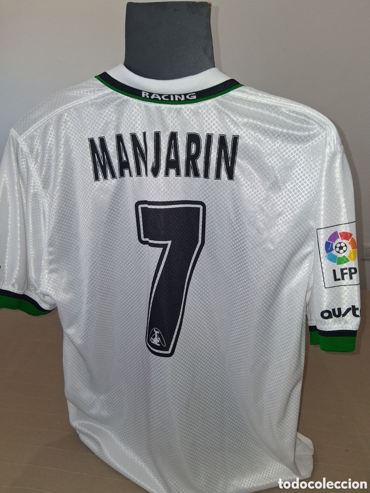 Coleccionismo deportivo: MATCH WORN MANJAR&Iacute;N RACING SANTANDER - Foto 2