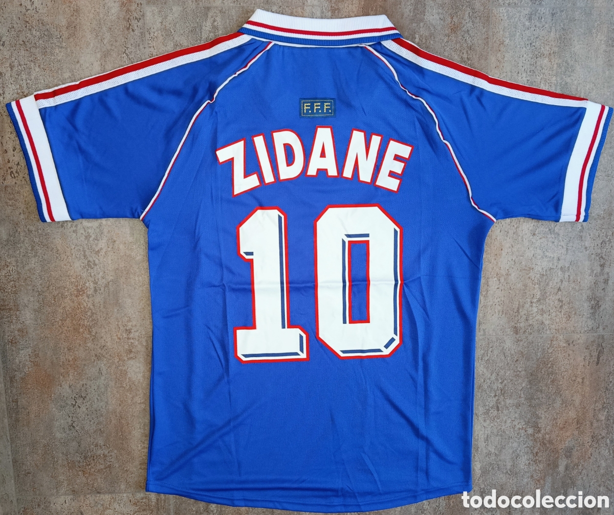 Coleccionismo deportivo: Camiseta Zidane Francia Mundial 1998