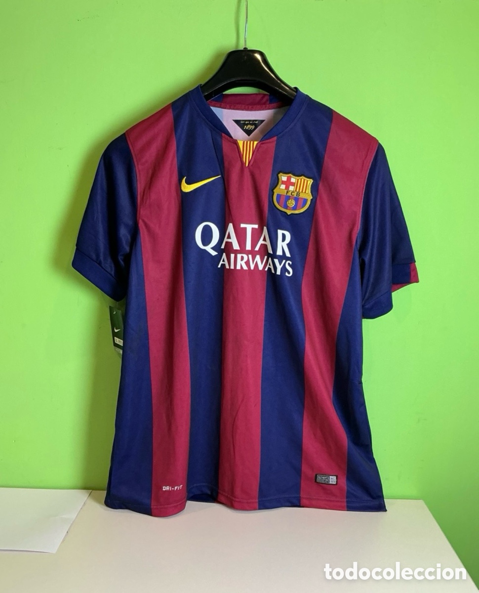 Colecionismo desportivo: camiseta original de la primera equipaci&oacute;n del FC Barcelona para la temporada 2014-2015. Talla XL