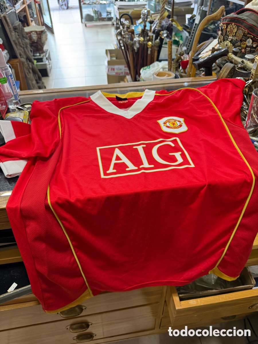 Coleccionismo deportivo: Camiseta Manchester united wayne rooney, original, talla L