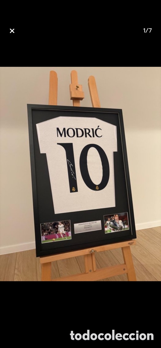 Coleccionismo deportivo: Camiseta firmada y certificada de Luka Modric.