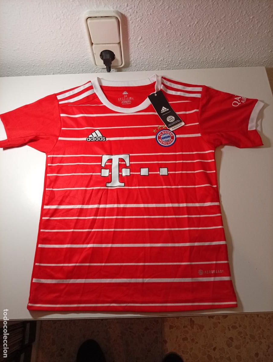 Coleccionismo deportivo: Camiseta Bayern Munich Adidas Con etiqueta Talla 24 - 11-12 a&ntilde;os