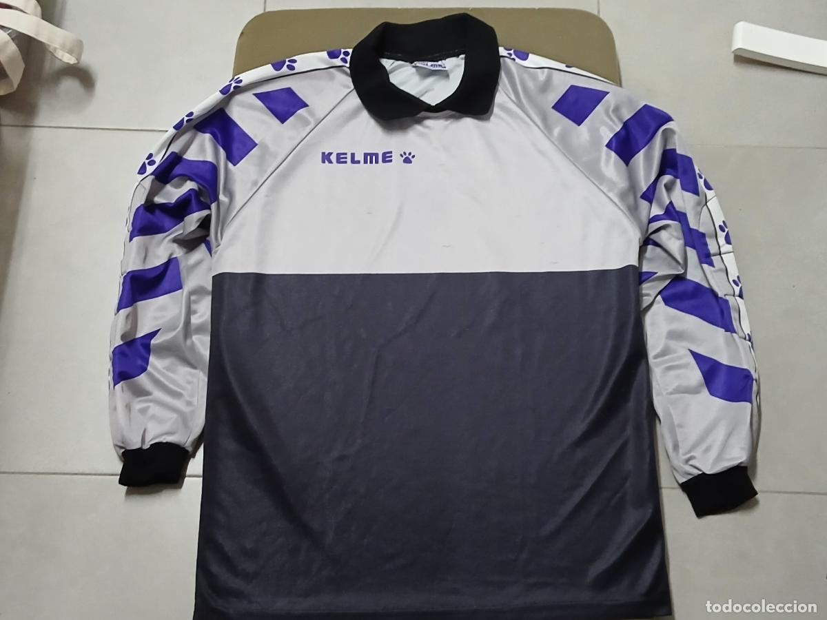 Coleccionismo deportivo: Camiseta f&uacute;tbol. Real Madrid 1994-95 portero, Kelme, talla M-L (Paco Buyo)