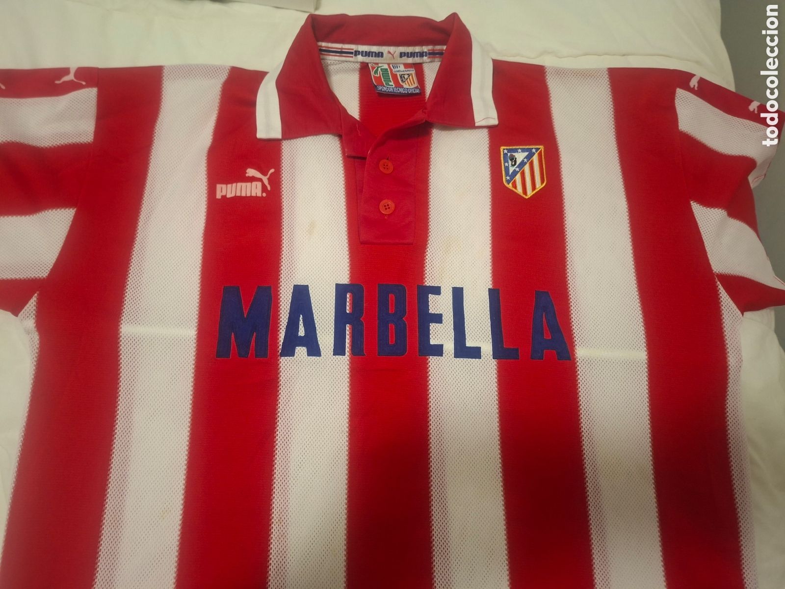 Coleccionismo deportivo: Lote 2 camisetas doblete Atleti 95-96