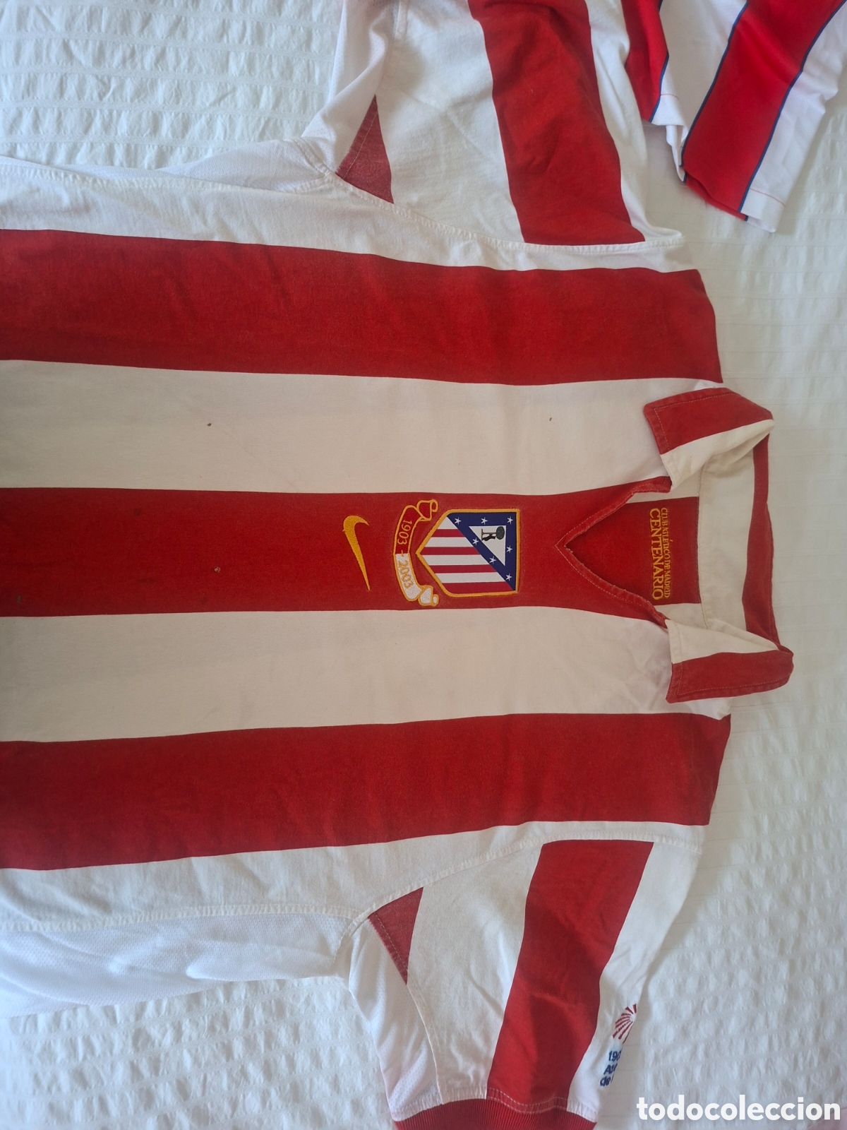 Coleccionismo deportivo: Pack 2 camisetas centenario del Atleti originales.