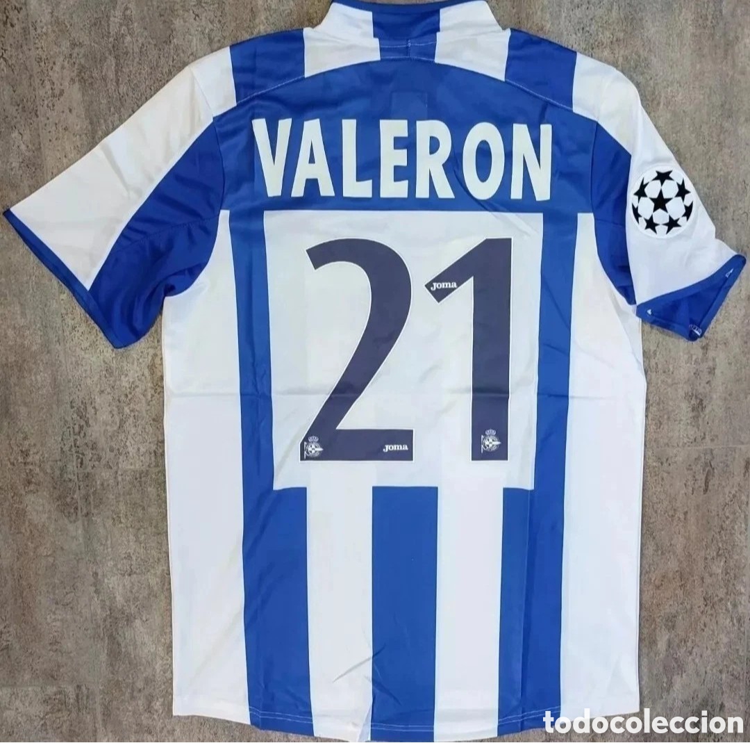 Sports collectibles: Camiseta Valer&oacute;n Deportivo Coru&ntilde;a