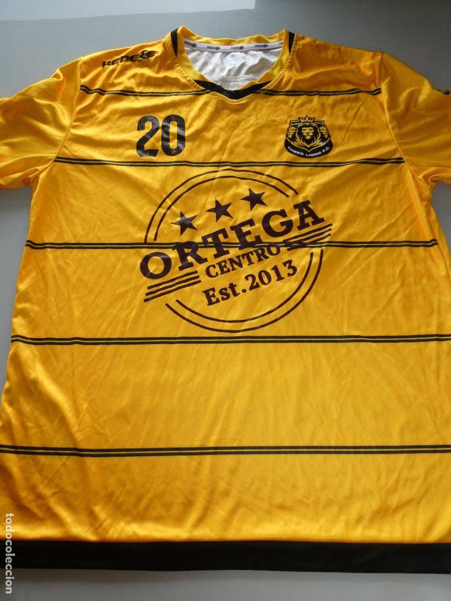 Coleccionismo deportivo: CAMISETA DE F&Uacute;TBOL MODESTO MALAGUE&Ntilde;O. THREE LIONS FC M&Aacute;LAGA XL. 170GR