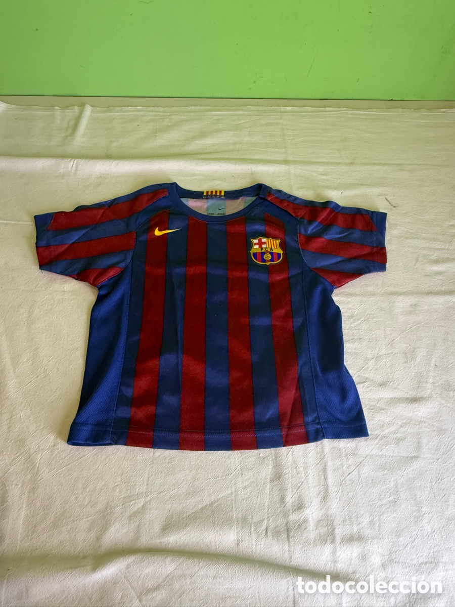 Coleccionismo deportivo: camiseta de local del FC Barcelona de la temporada 2005/2006 talla ni&ntilde;o