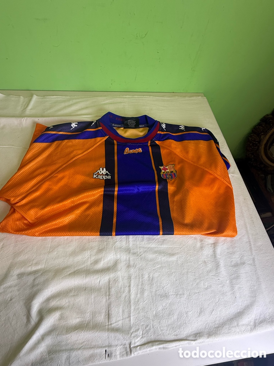 Coleccionismo deportivo: Camiseta segunda equipaci&oacute;n de la temporada 1997-1998 fabricada por Kappa talla L/XL
