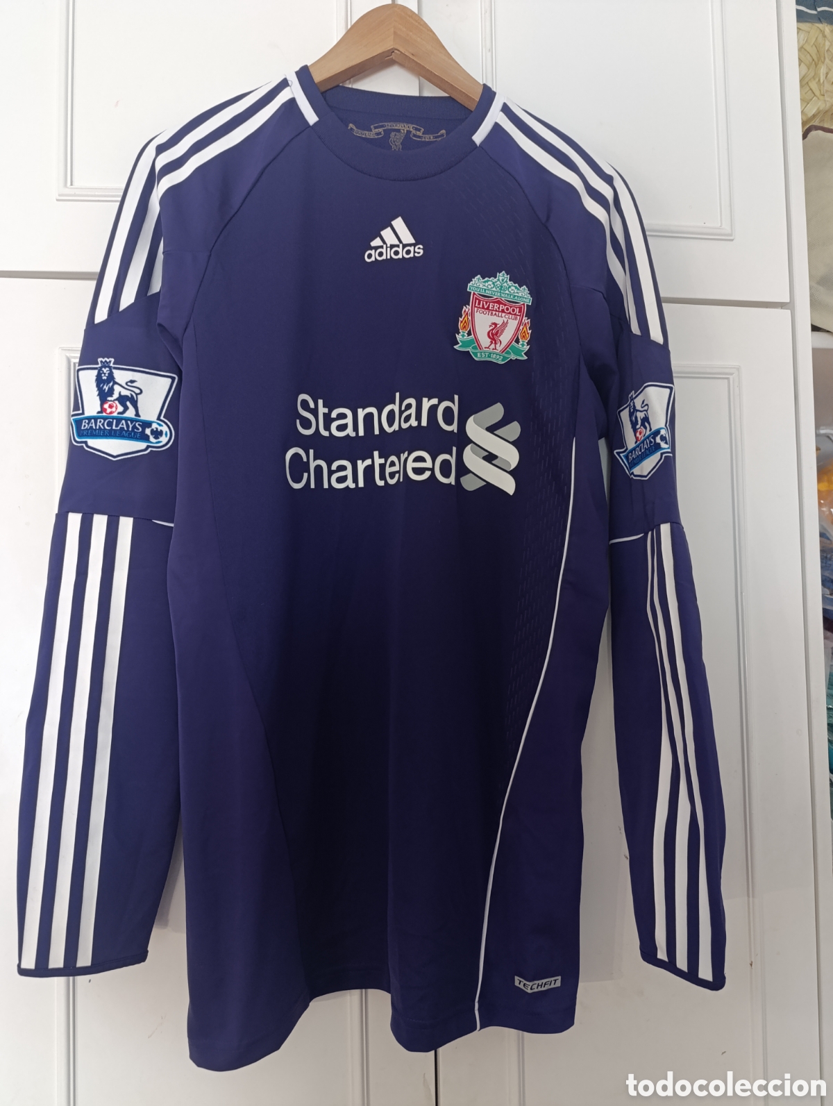 Coleccionismo deportivo: Camiseta matchworn Liverpool FC Reina