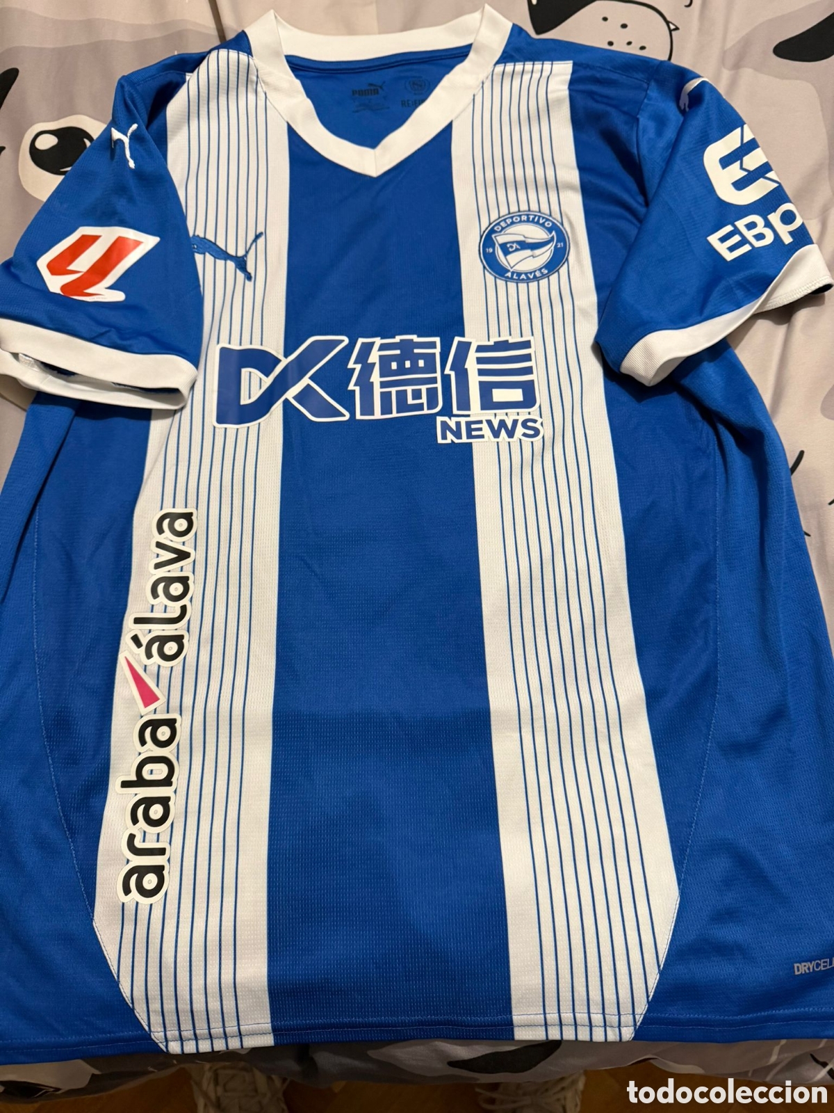 Coleccionismo deportivo: Camiseta matchworn CD Alav&eacute;s Abqar
