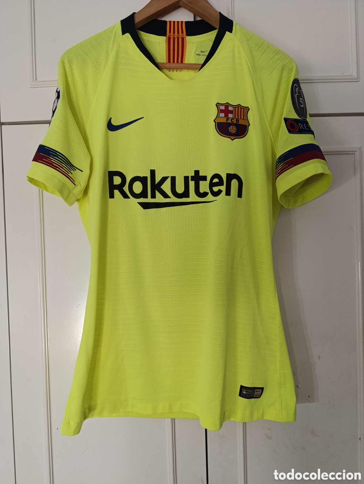 Coleccionismo deportivo: Camiseta matchworn FC Barcelona Dembele