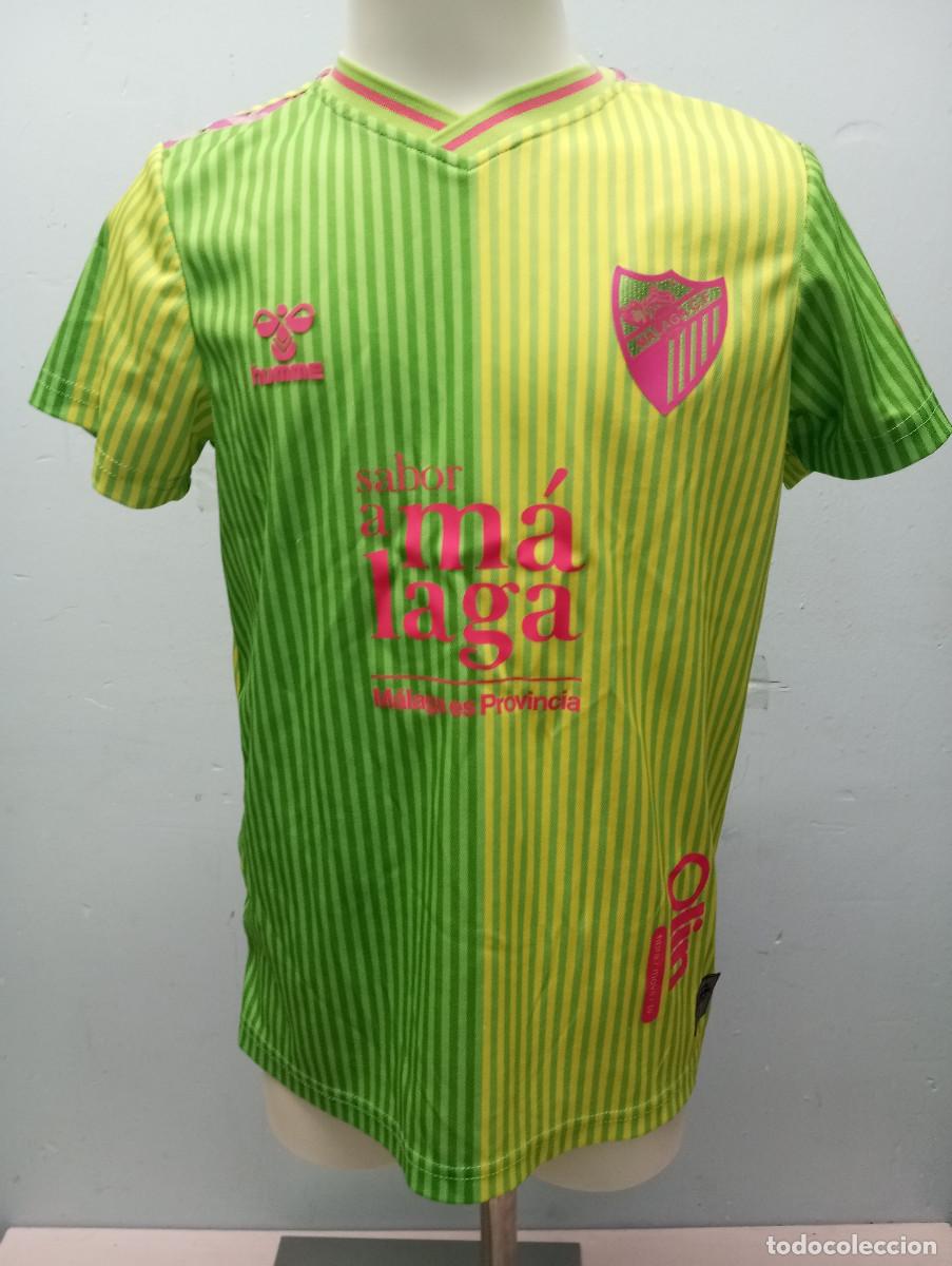 Coleccionismo deportivo: Malaga cf camiseta futbol football shirt age 10- 12 41cts