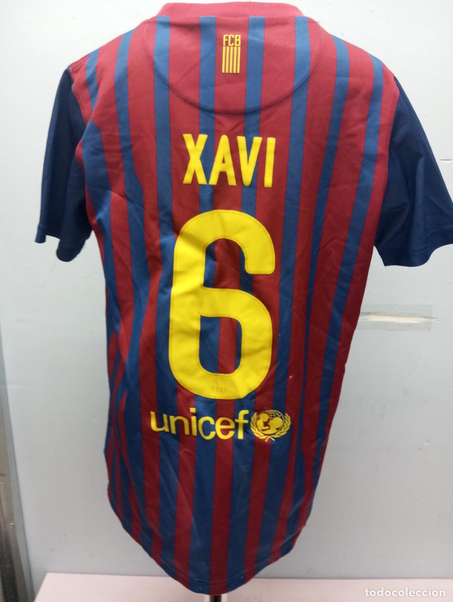 Coleccionismo deportivo: Xavi Hernandez FC barcelona camiseta futbol football shirt age 12-13