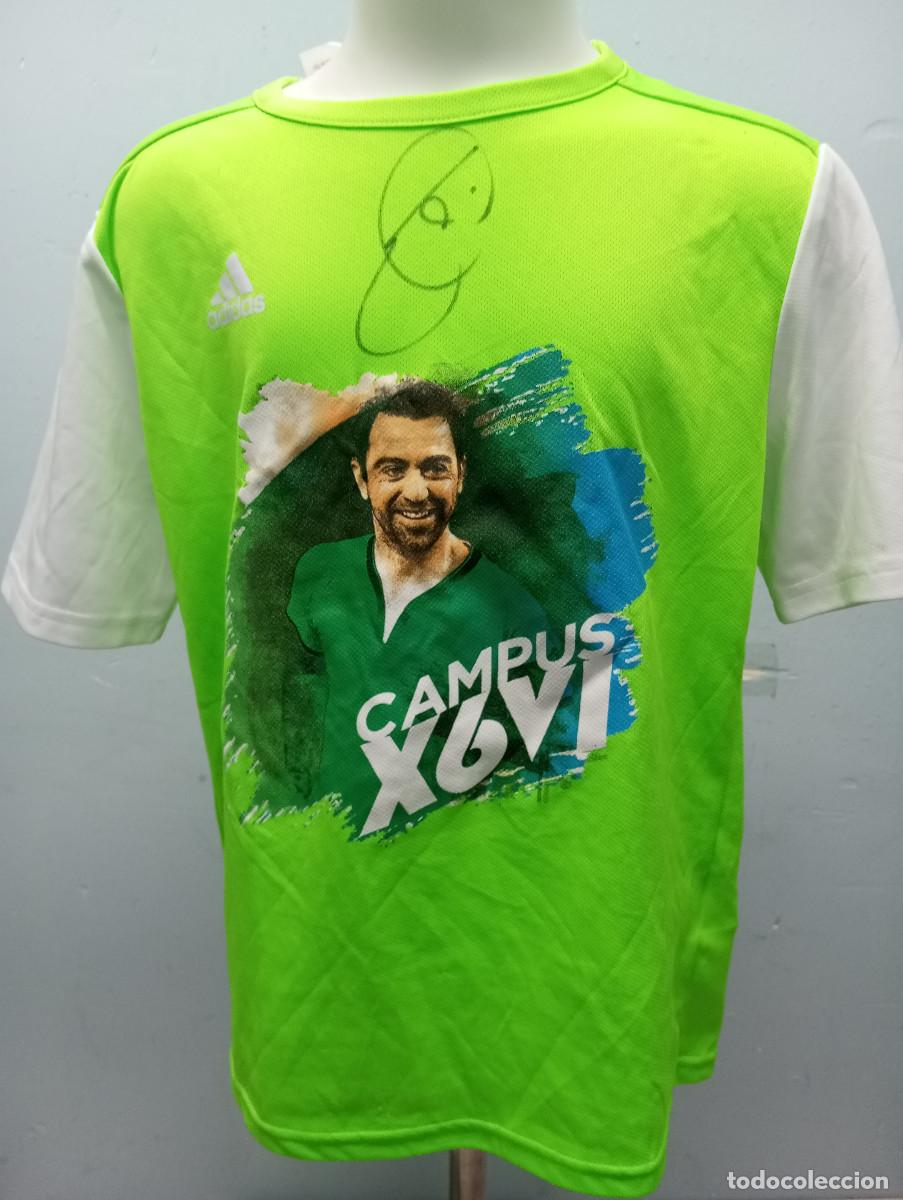 Coleccionismo deportivo: Campus Xavi Hernandez Firmada camiseta futbol football shirt age 11-12