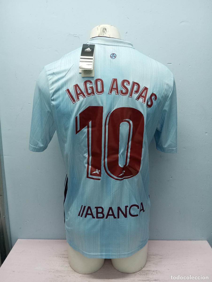 Coleccionismo deportivo: Celta de Vigo Iago aspas camiseta futbol football shirt L 56crts