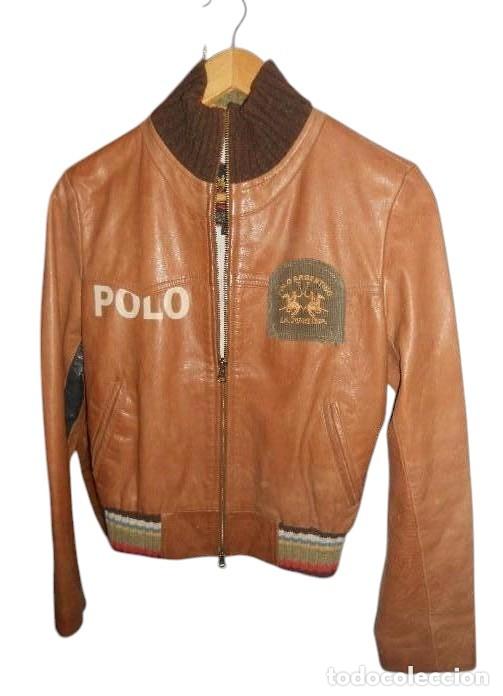 Coleccionismo deportivo: &rdquo;CHAQUETA DE CUERO &rdquo;&rdquo;LA MARTINA&rdquo;&rdquo; FIRMADA POR JOSE ALBERDI&rdquo;