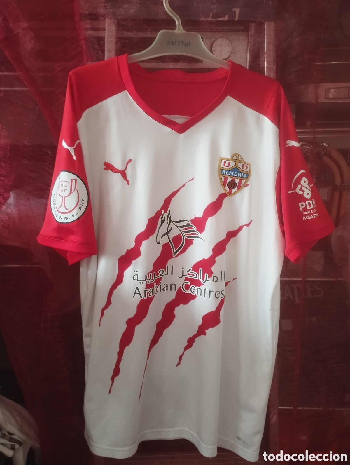 Coleccionismo deportivo: CAMISETA FUTBOL U D ALMER&Iacute;A COPA DEL REY