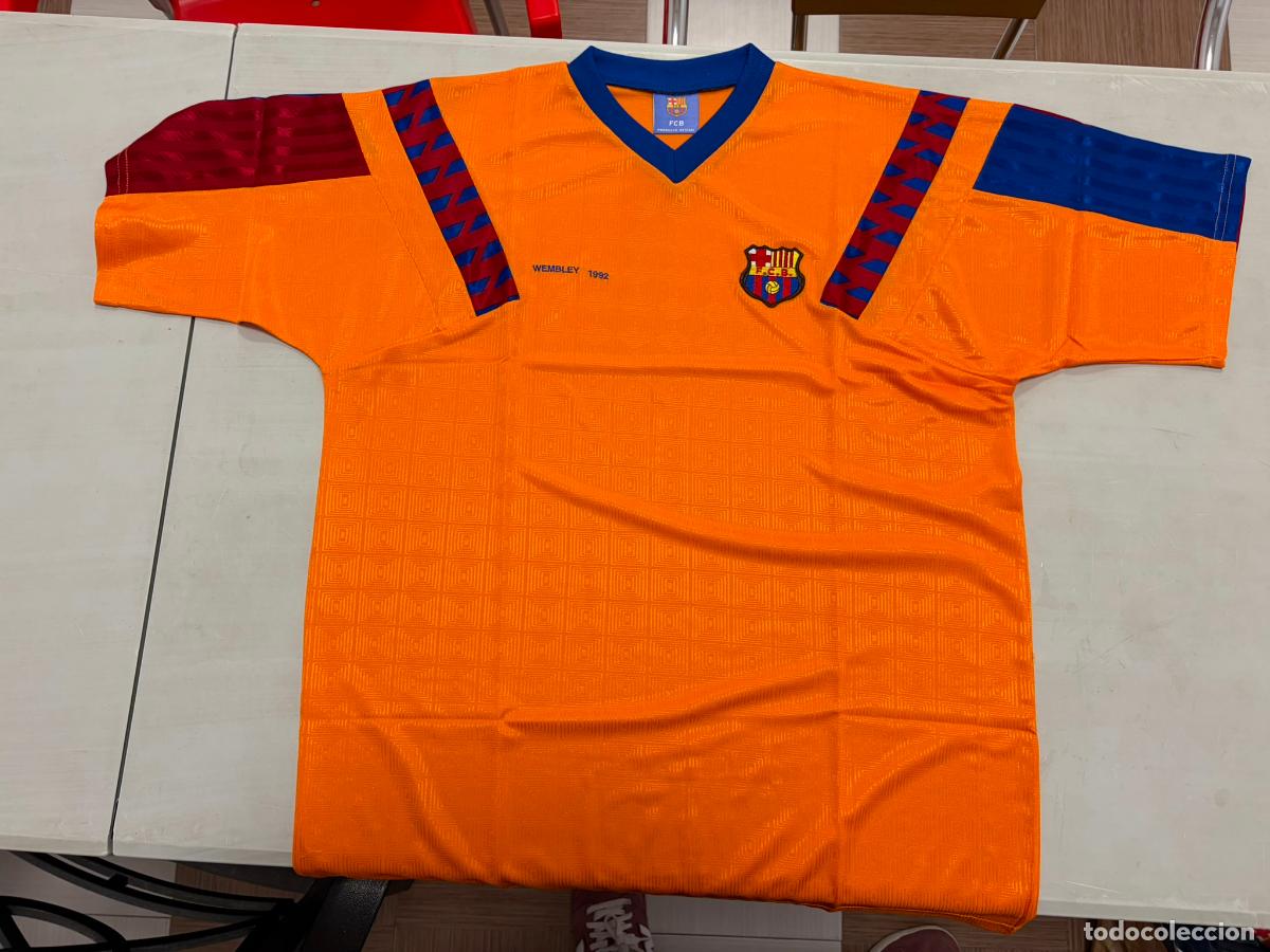 Coleccionismo deportivo: Camiseta FC Barcelona Wembley 1992 Conmemorativa Retro Merchandising Oficial
