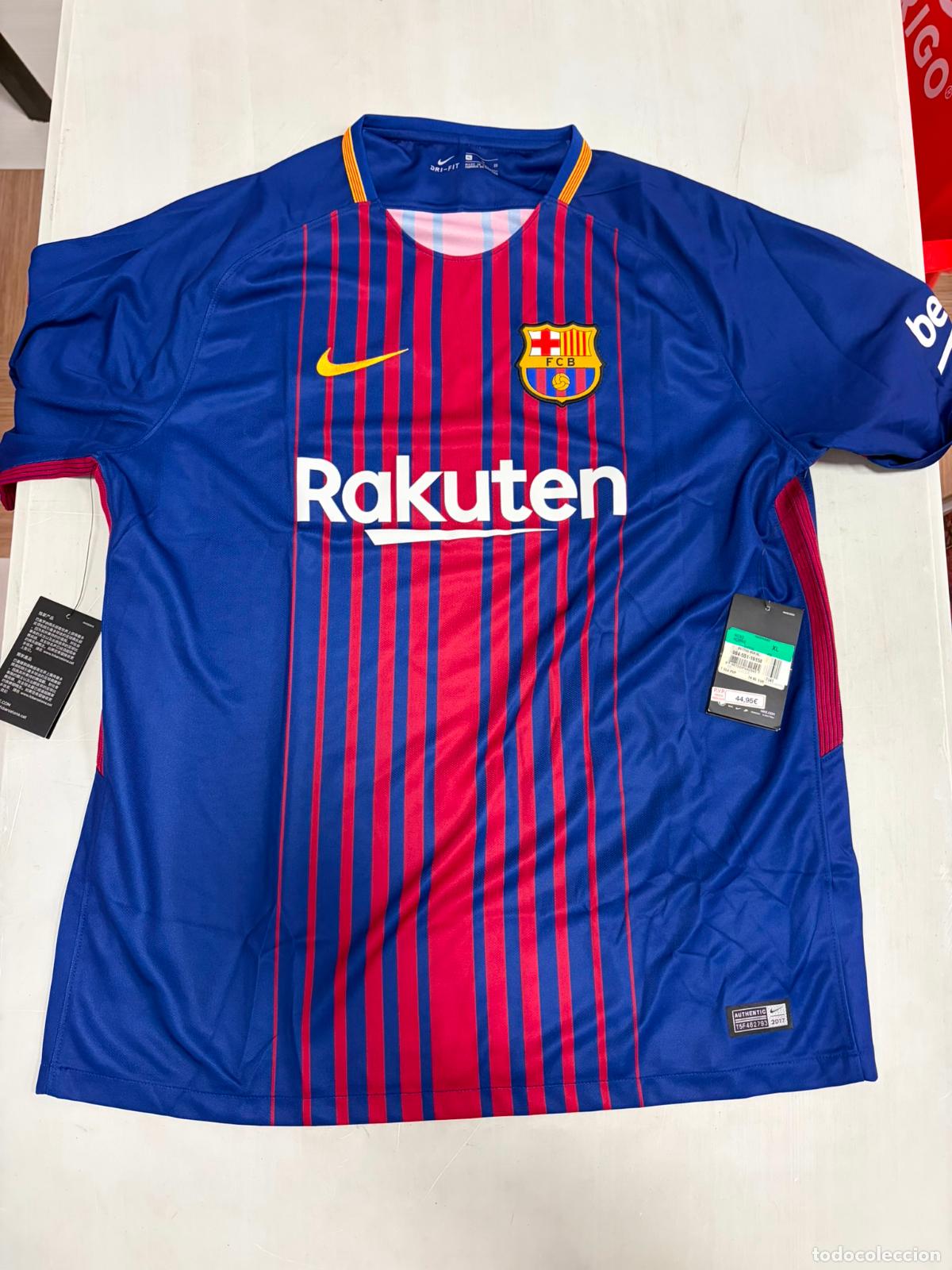 Coleccionismo deportivo: Camiseta FC Barcelona 2017 2018 Nike Dri-FIT Rakuten Nueva Etiquetas Talla XL