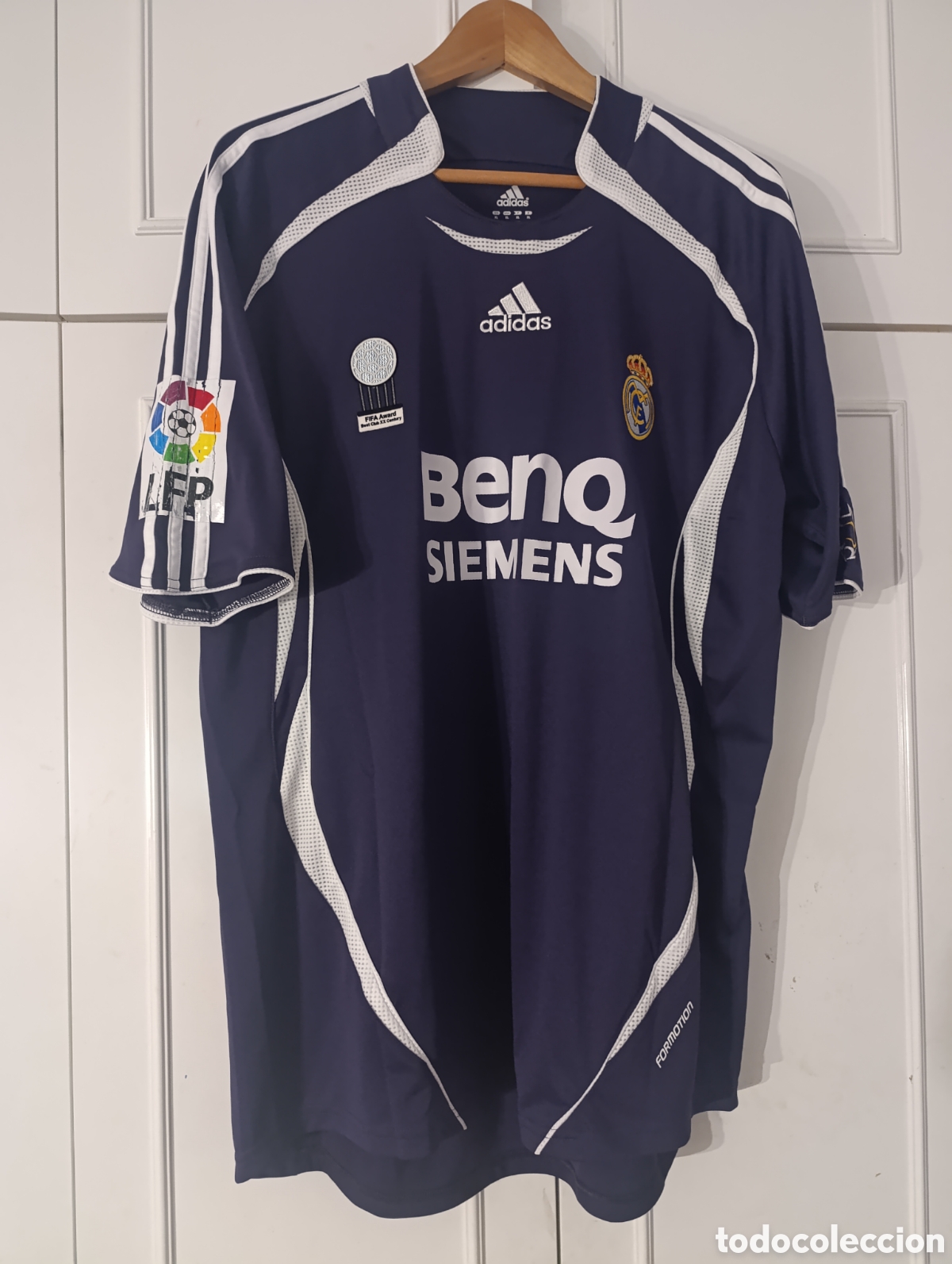 Coleccionismo deportivo: Camiseta matchworn Real Madrid CF